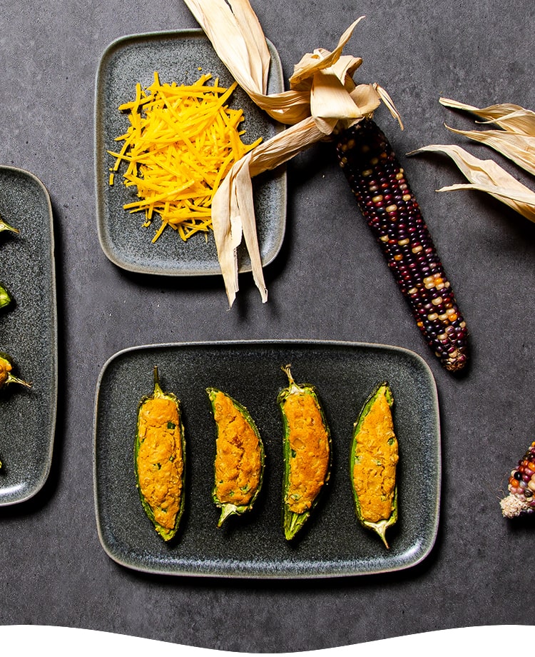 Stuffed Jalapeno Corn Bread Poppers